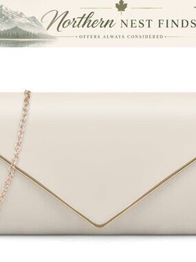 PU Leather Envelope Clutch Crossbody Evening Bag Formal Wedding Party